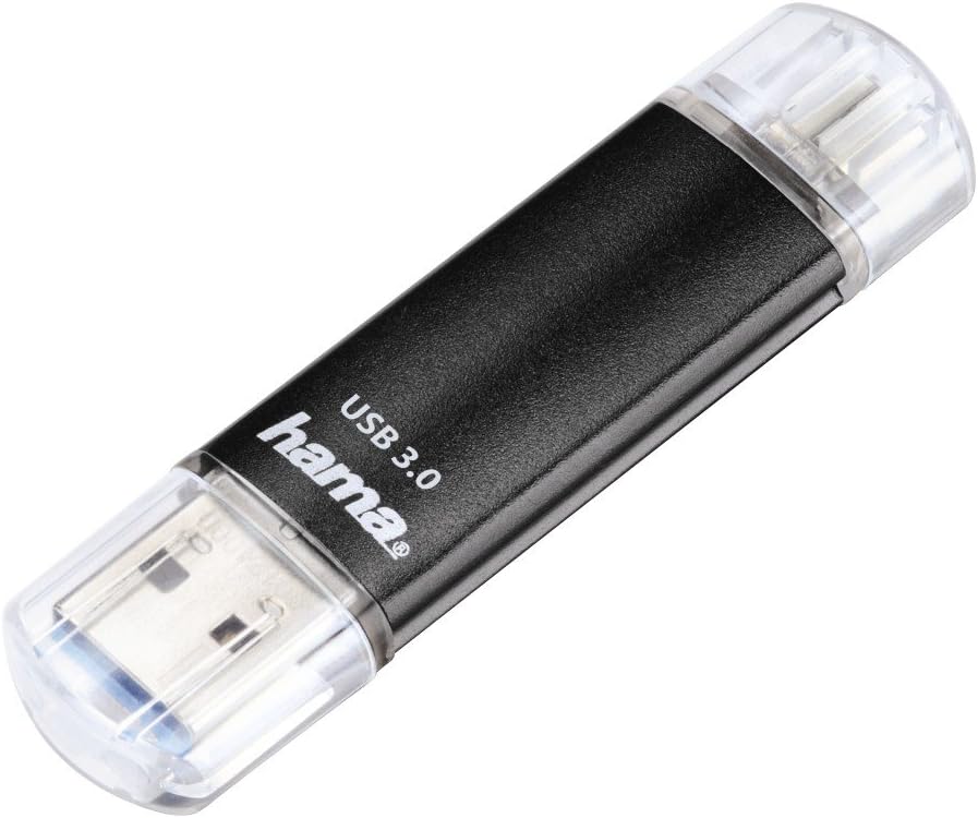 Hama 128GB 2-in-1 USB-Stick Mit USB 2.0 & MicroUSB - Doppelter Speicher Für Handy & PC