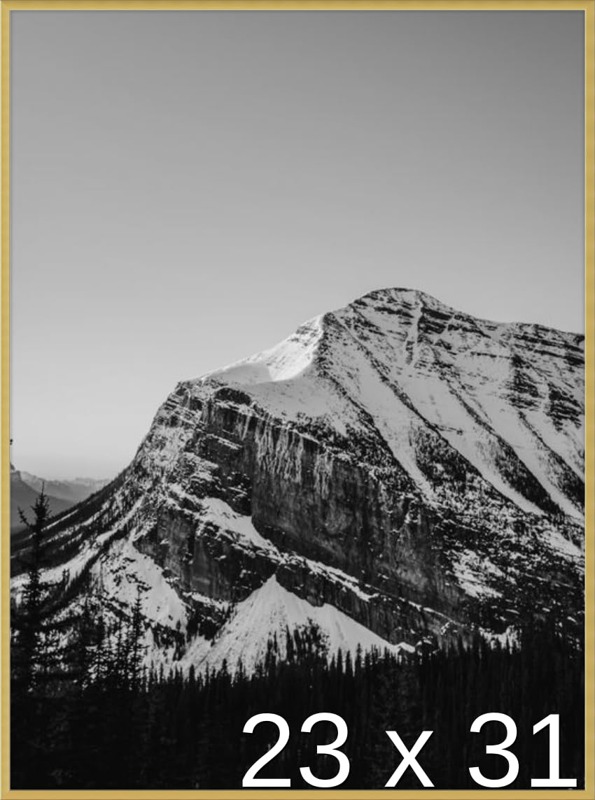 Frame It Easy 23 x 31 Gloss Gold Metal Frame (Ashford)