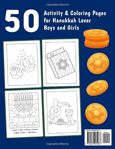 Hanukkah Activity and Coloring Book For Kids
