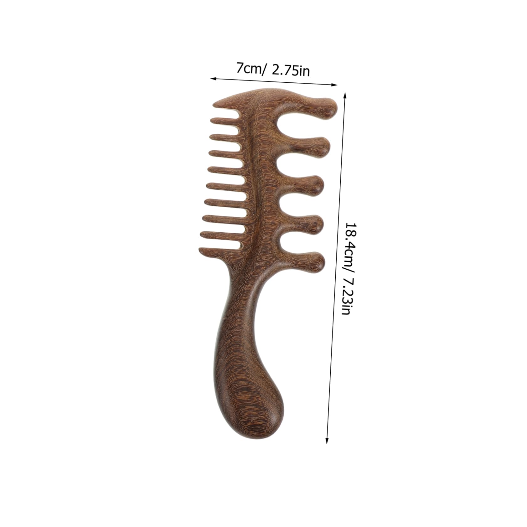 FOMIYES 2Pcs Wooden Scalp Massage Comb Multi Functional Wide Tooth Brush for Scalp Massaging and Relaxation Sandalwood Hair Brush for Men and Women