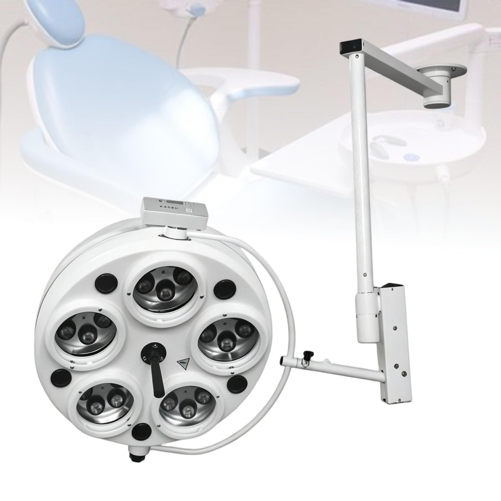 ExoticaBlend Medical Exam Lamp Ceiling Mounted Led Medical Exam Light Shadowless Lamp, 180° Rotation Medical Exam Lamp Surgical Light for Gynecology, Outpatient, Oral, Ent