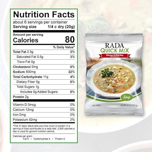 Miniatura 3 de Rada Mezcla de sopa de pollo y arroz silvestre, hecha en Estados Unidos, paquete de 3