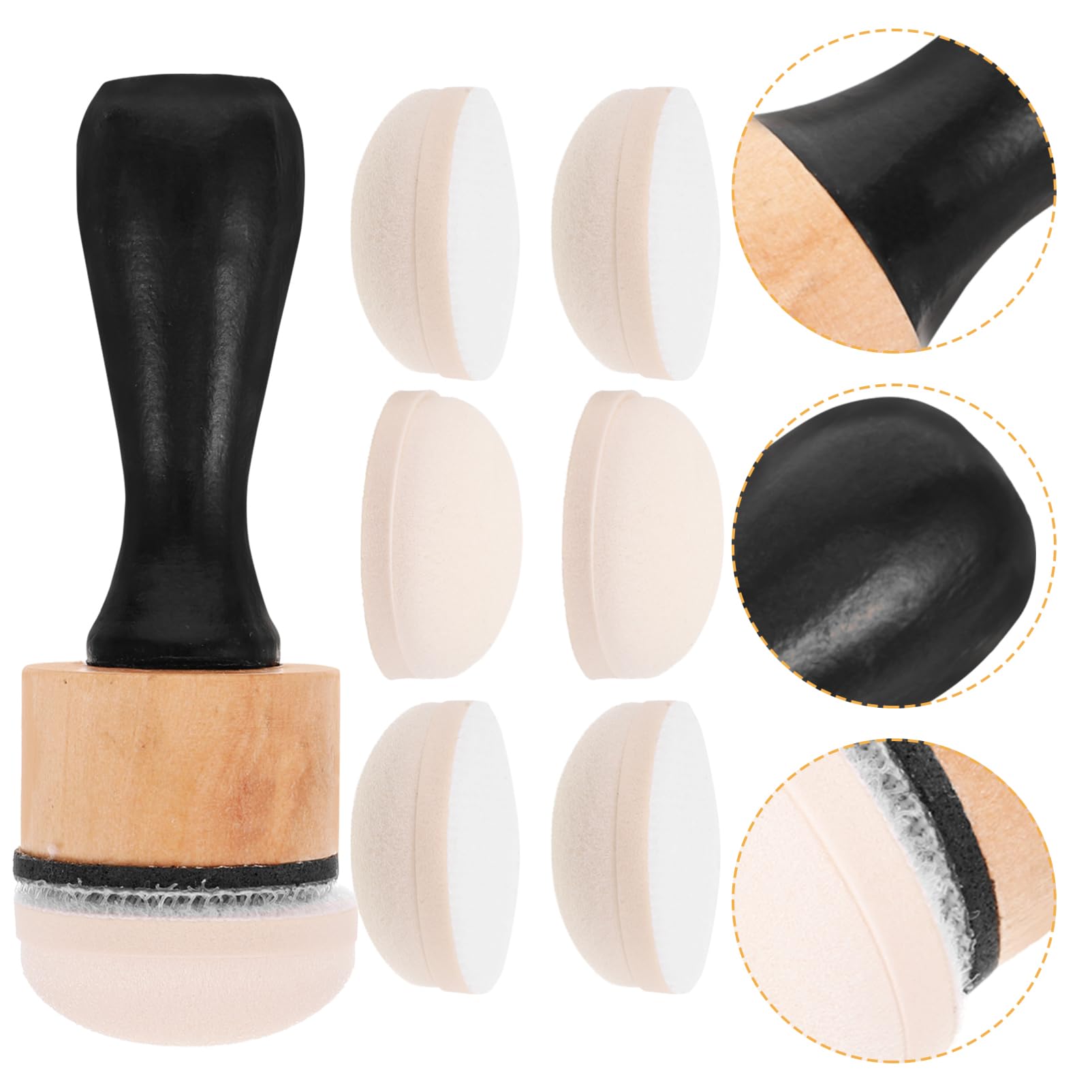 VILLCASE 5 Sätze Stempelschwamm kreativset Creative Set lackier zubehör Bastelzubehör malerbürste Palette Unterlage Schmierer Halter Farbschwämme Schwammstempel zum Selbermachen Plastik