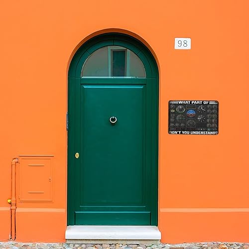 Miniatura 4 de Letrero de metal grueso y duradero con texto en inglés What Part of Don't You Understand Pilot, regalos de piloto, decoración de aviación,