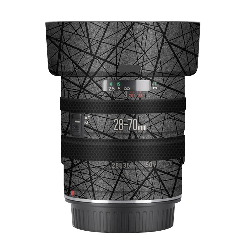 Bouchon EF 28-70 3.5-4.5 II autocollant gris croisé pour objectif photo Canon