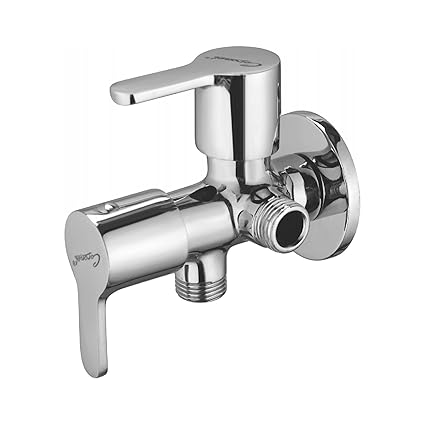 Coronet Shipra Angel Valve Two Way With CP Flange: High-Performance Plumbing Fixture for Bathroom (Water-Saving) Modern Bathrooms Bathroom Fixtures Efficient Water Flow