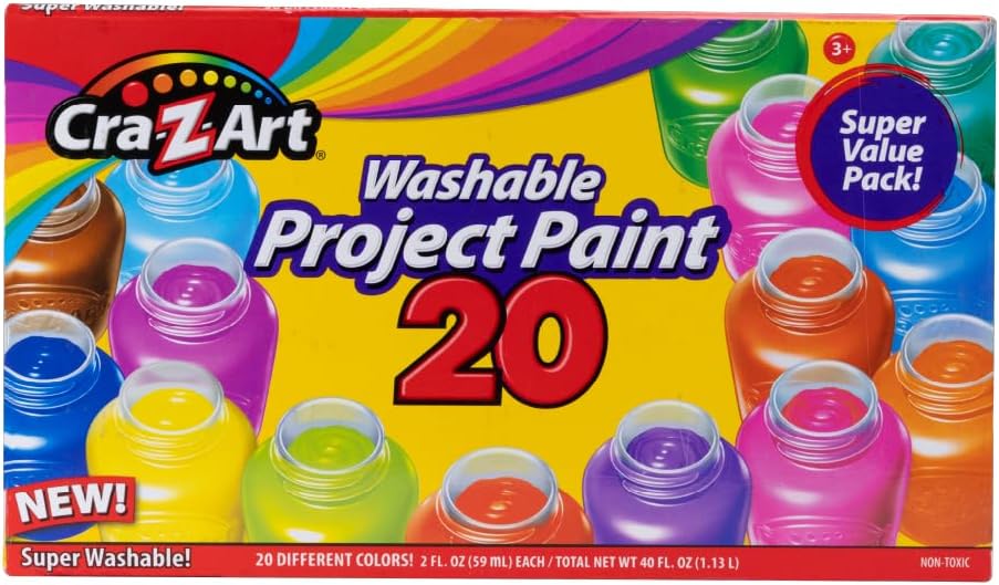 Cra-Z-Art Washable Poster Kids Paint, 20 Count