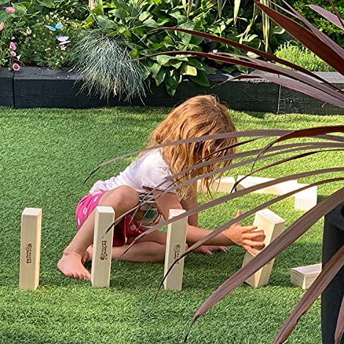 Giant Hi-Tower - Massive Giant Tumbling Tower Game Builds From 0.9 Metres To a Maximum 1.5 Metres, Large Stable Footprint- Great Game for Playing on the Lawn
