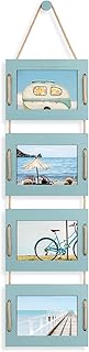 14 Beach Bedroom Ideas for Breezy Light Coastal Calm 123 DLQuarts 4x6 Hanging Collage Picture Frames Wall Decor, 4-Opening 4x6 Ph...