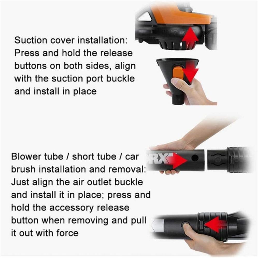 Single-Handed/Lightweight Electric Leaf Blower Cordless Garden Blower and Vacuum Shredder Stepless Speed Change