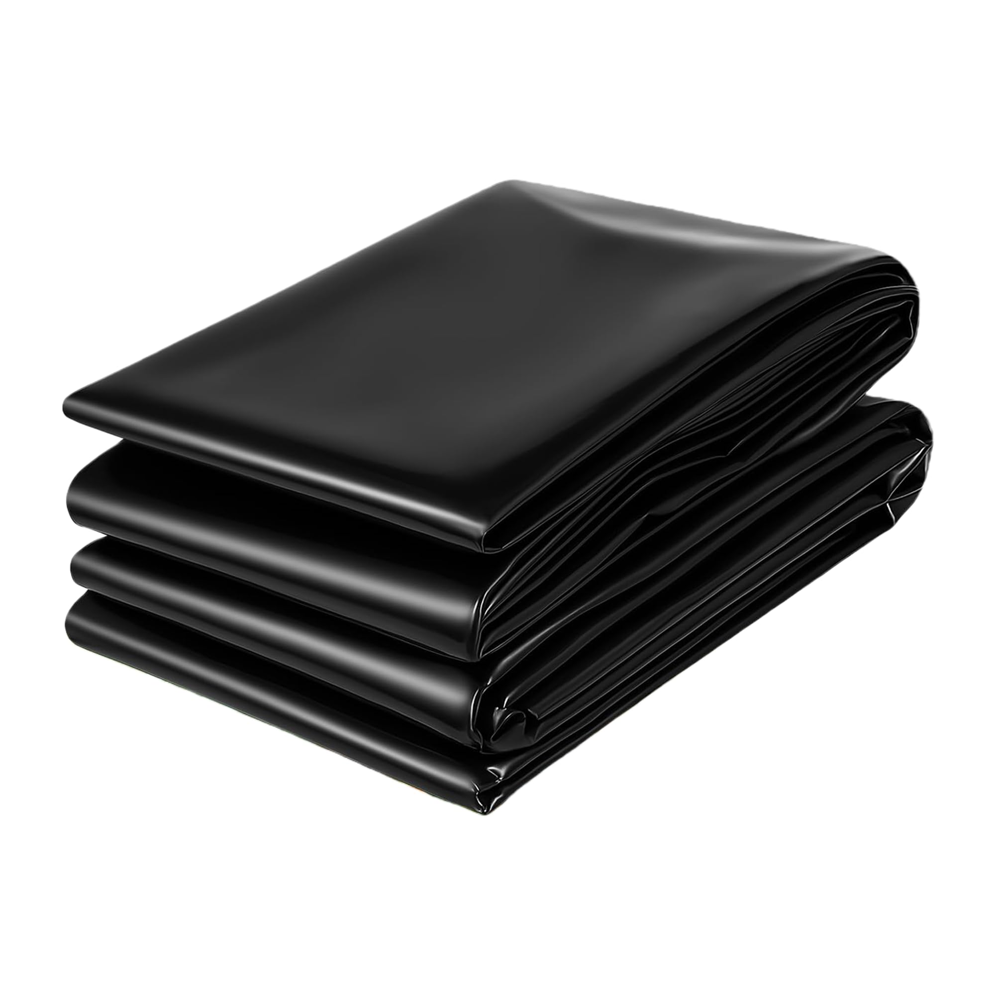 Bâche bassin extérieur 450x1800 cm noire pour évacuation d'eau et étangs de poissons