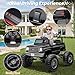 JORFLY 24V Ride on Licensed Chevrolet Cheyenne Truck Car w/400W Motor, 24 Volt Ride on Toys Power Big Wheels for Big Kids, Black