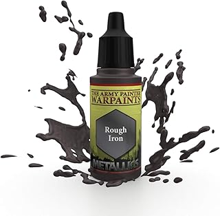 The Army Painter | Warpaint | Rough Iron | Acrylic Non-Toxic Heavily Pigmented Water Based Paint for Tabletop Roleplaying, Boardgames, and Wargames Miniature Model Painting