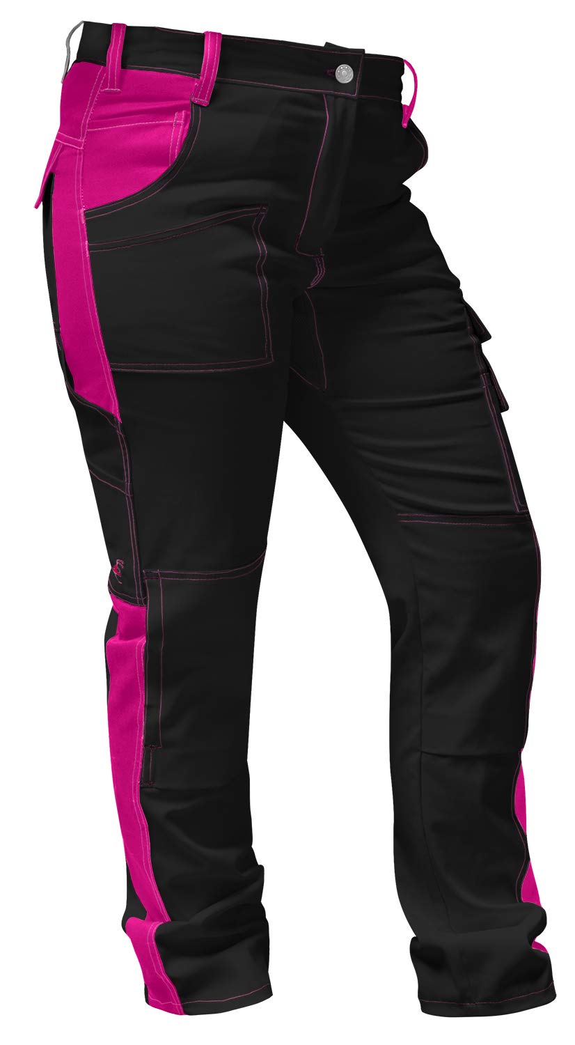 strongAnt Pantalones de Trabajo para Mujer, Totalmente elásticos, con Bolsillos Acolchados en Las Rodillas