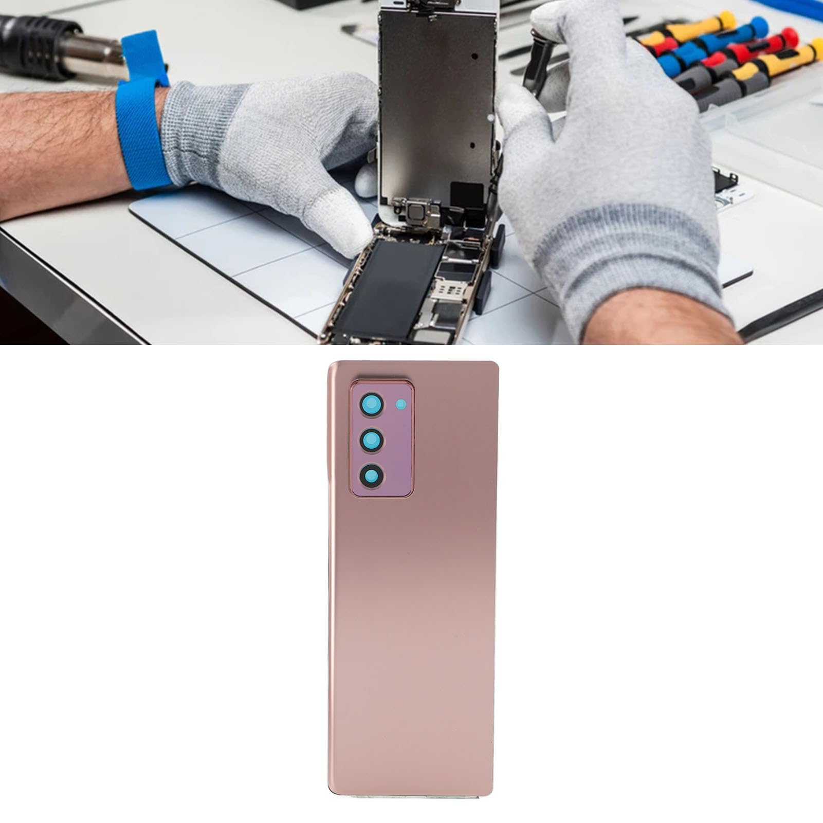 SIXRUN Cover Posteriore per Telefono Sostitutivo per Z Fold2 5G, Vetro