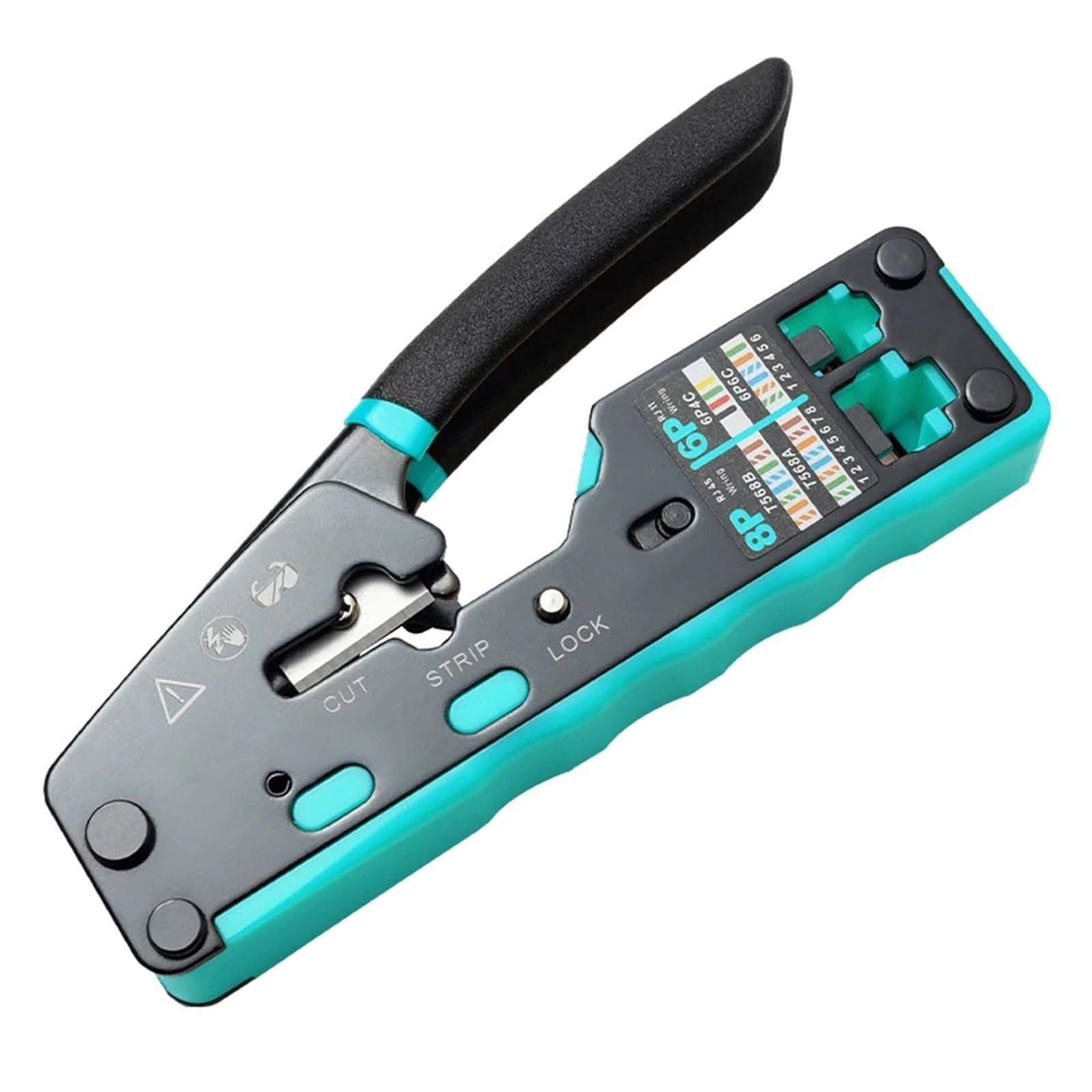 Outil de sertissage RJ45 GEDIZ pour connecteurs de passage Cat6 Cat5e et câbles RJ12