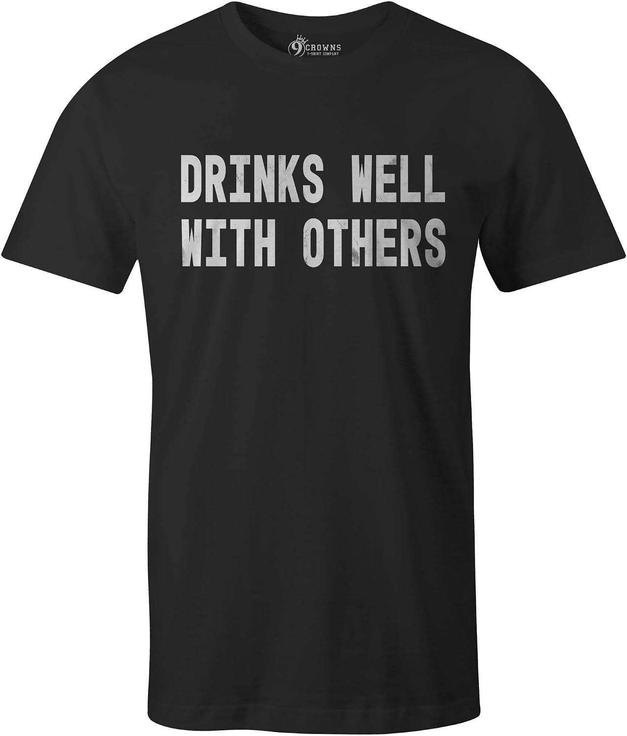 9 Crowns Tees Men's Whiskey - It's Worth A Shot Funny T-Shirt Tequila Beer
