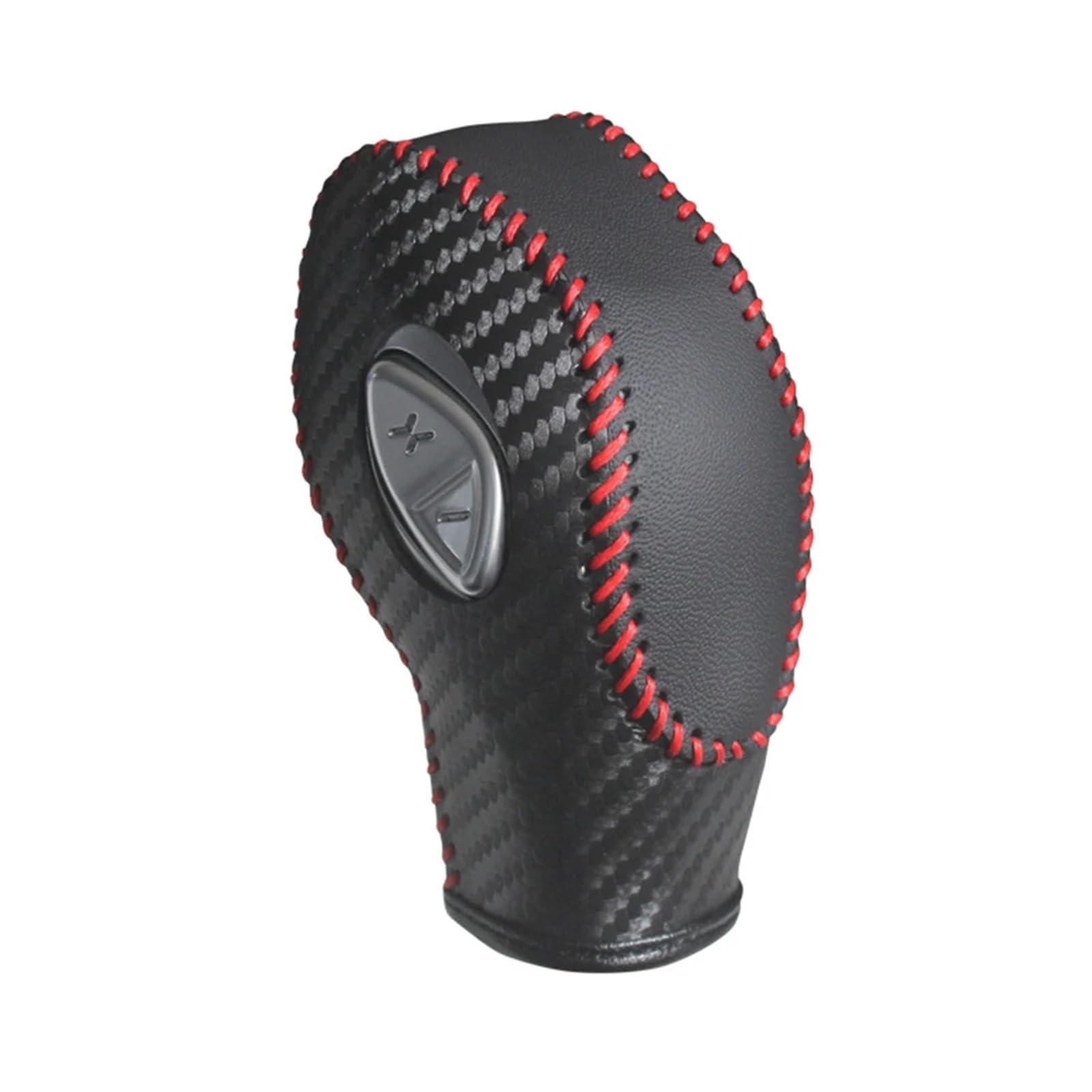 Zhannuobhd Carbon Red Line For Focus For Ecosport For Escape For Fusion For C-Max For Energi For Wagon For Fiesta Pu Car Gear Shift Knob Cover Stick Shifter Lever Knob(Carbon Red Line)