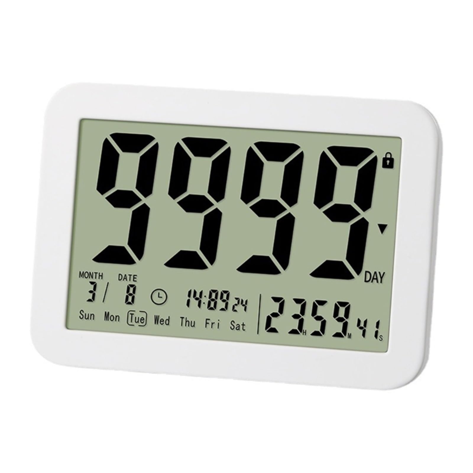 Electronic Countdown Timer Large Screen Digital 9999-Days Magnetic Classroom For Study Fitness Reliable Efficient