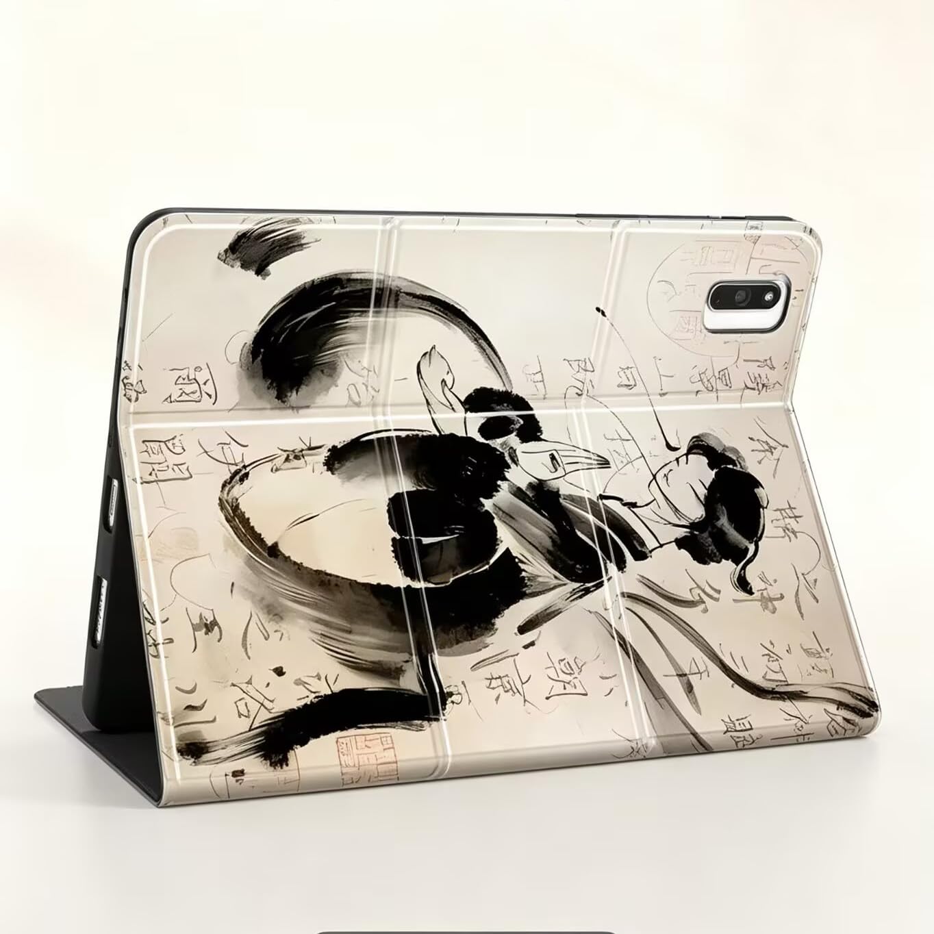 Etui na tablet z okładką w stylu retro