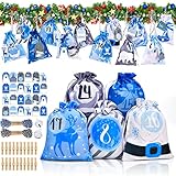 🎅[ Sicher & langlebig ] - Unsere taschen aus Polyester, kein unangenehmer Geruch, sehr angenehm zu berühren. Umweltschutz, nachhaltig, langlebig und waschbar. Sie können sicher Weihnachtsgeschenke, Spielzeug oder Snacks einlegen.