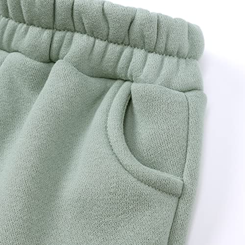 Image of MYGBCPJS Youth 2PCS Jogger Outfits Set Fleece Hooded + Sweatpants Boys Girls Athletic Sweatsuits Pullover Clothes