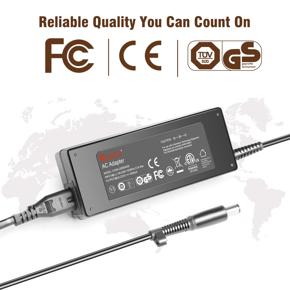 TAIFU Cable de Alimentación de 20V para Monitor AOC CQ27G2U Q27G2U Q27G2U/BK U2790PC ADPC2090 C3583FQ Agon AG241QG AG322QCX AG251FZ2 Cargador, Philips 328M6F ViewSonic VS16485 XG2703 XG3420C Adaptador