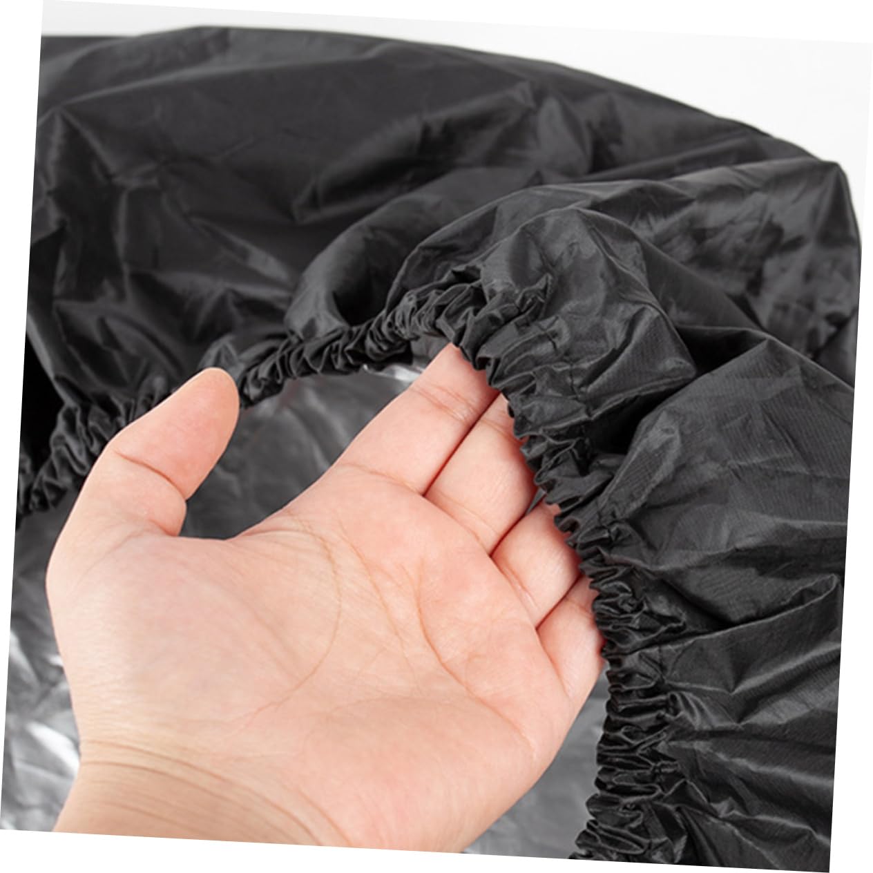 Cabilock Copriruote 4 Pezzi per Camper e Roulotte, in Poliestere Taffeta 190t Nero, Protezione da Pioggia, Sole e Polvere per Pneumatici