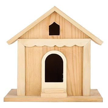 Hanging Bird House, Paulownia Wood Bird House, DIY Hand-Made Birdcage, Bird Nesting Box for Swallows/Parrots, Outdoor Garden Decoration, Gift for Bird Enthusiast