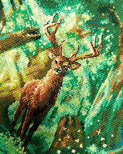 Image of RIOLIS - Forest Spirit 2116, Cross Stitch Kits 11 inch x 15 inch, Cross Stitch Kits for Beginners & Advanced, Crossstitching Kit Adult, Embroidery Counted Stitching Kit