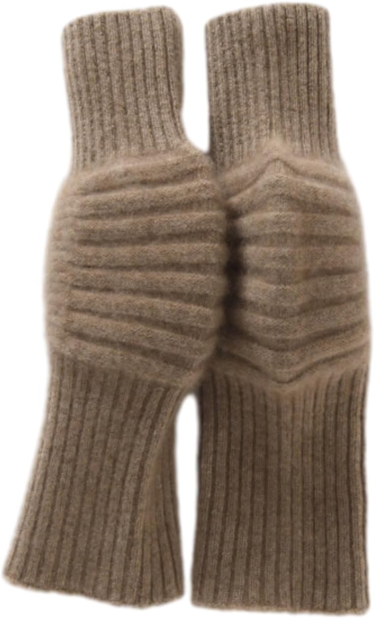100% Pure Cashmere Knit Winter Soft Thermal Knee Braces Leg Warmers Cozy Warm for Men Women ZX-840