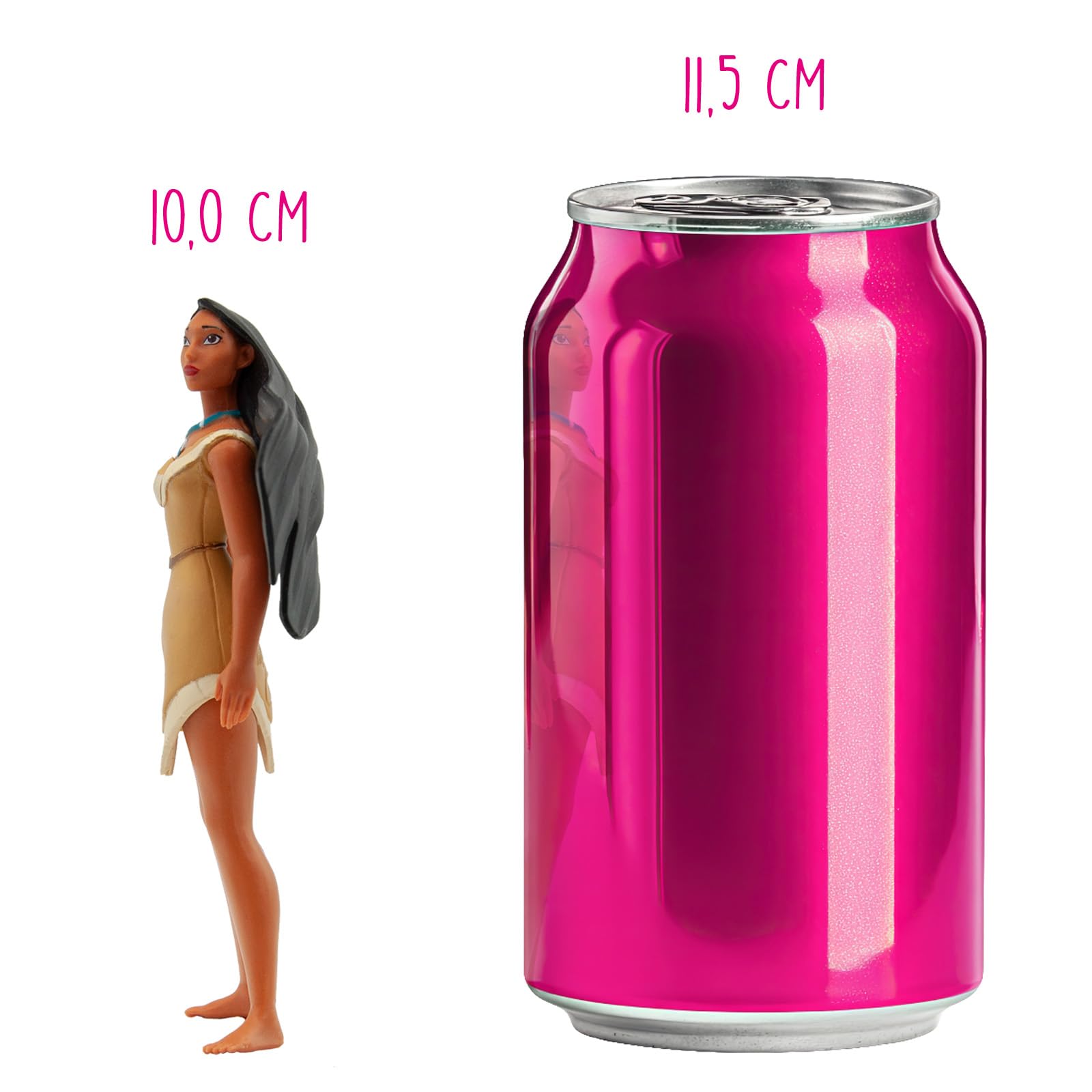 Bullyland 11355 - Figurka do zabawy Pocahontas od Walta Disneya Pocahontas, ok. 10 cm, wierne odwzorowanie szczegółów, idealna jako figurka na tort i drobny prezent dla dzieci od 3 roku życia