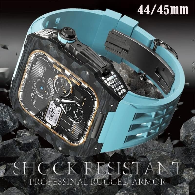 Bracelet en carbone Apple Watch 45mm | Kit modification luxe SCHIK