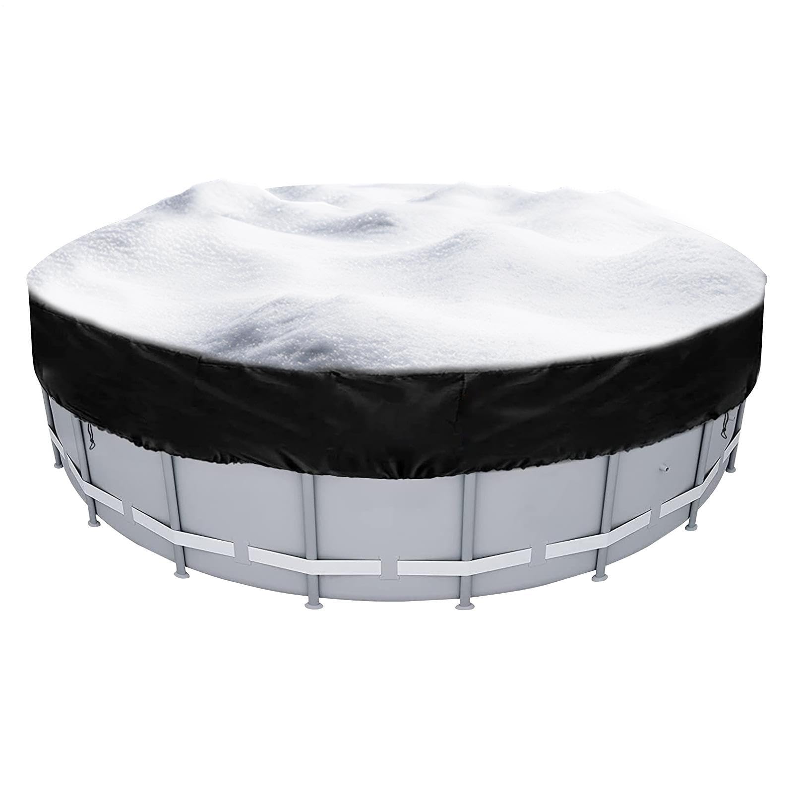 Bâche piscine ronde en tissu Oxford imperméable avec cordon de serrage
