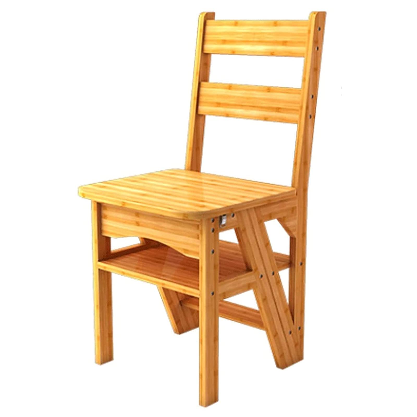 Tabouret d'escalade portable en bois pour accéder aux étagères de cuisine