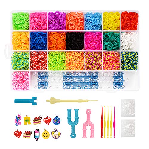 Xpizo 4400 Loom Bands Set DIY Kit de Bandas de Goma para Collar de Pulsera DIY