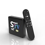 Streaming Media Player Converts Regular TV to Smart TV 4K Resolution Built-in Android 14.0 OS Quad-Core Processor WIFI6 Bluetooth Bluetooth Voice Remote 2GB+8GB Memory (M9-8K)