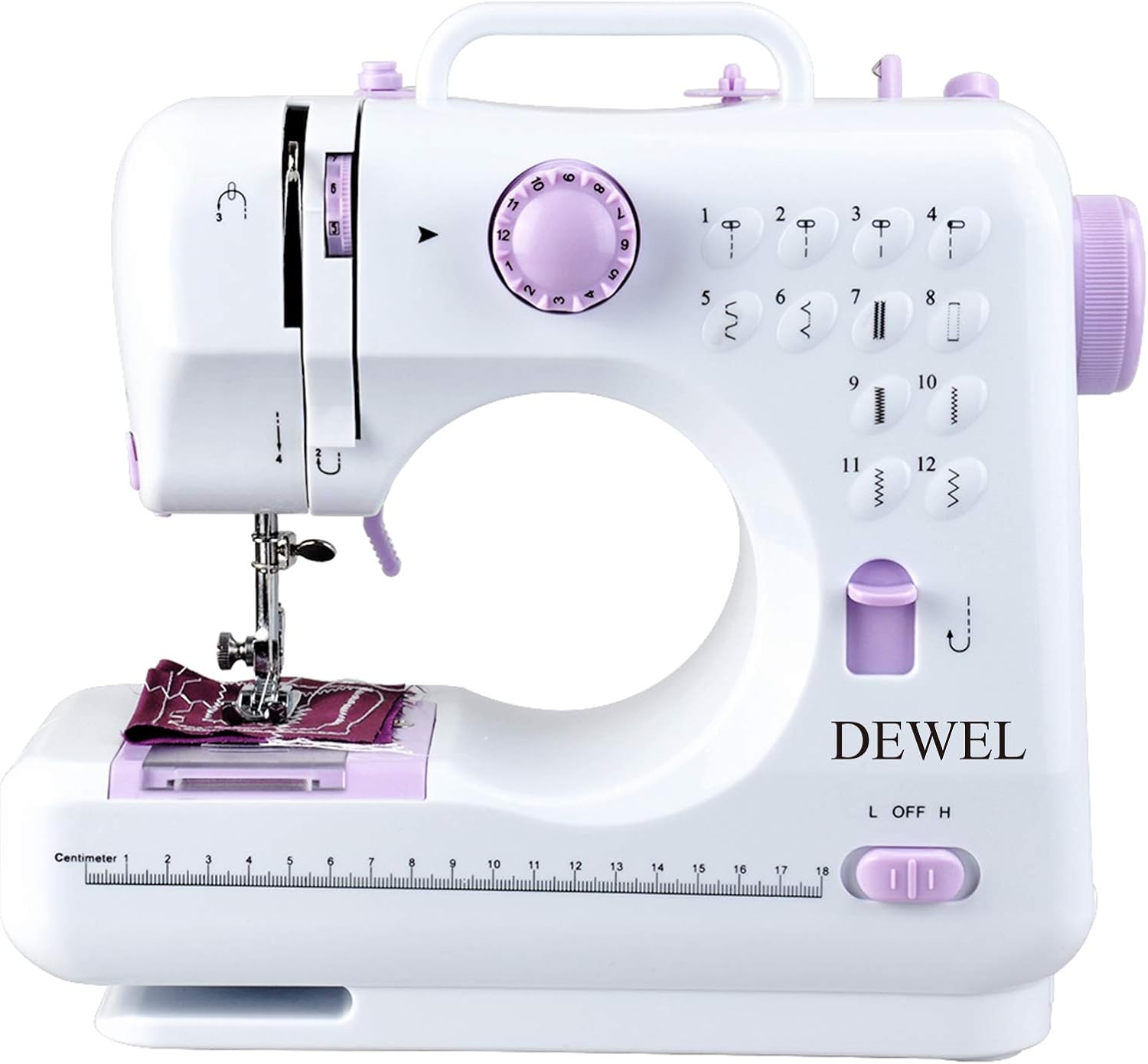 Dewel Máquina de Coser portatil con 12 programas de Costura ...
