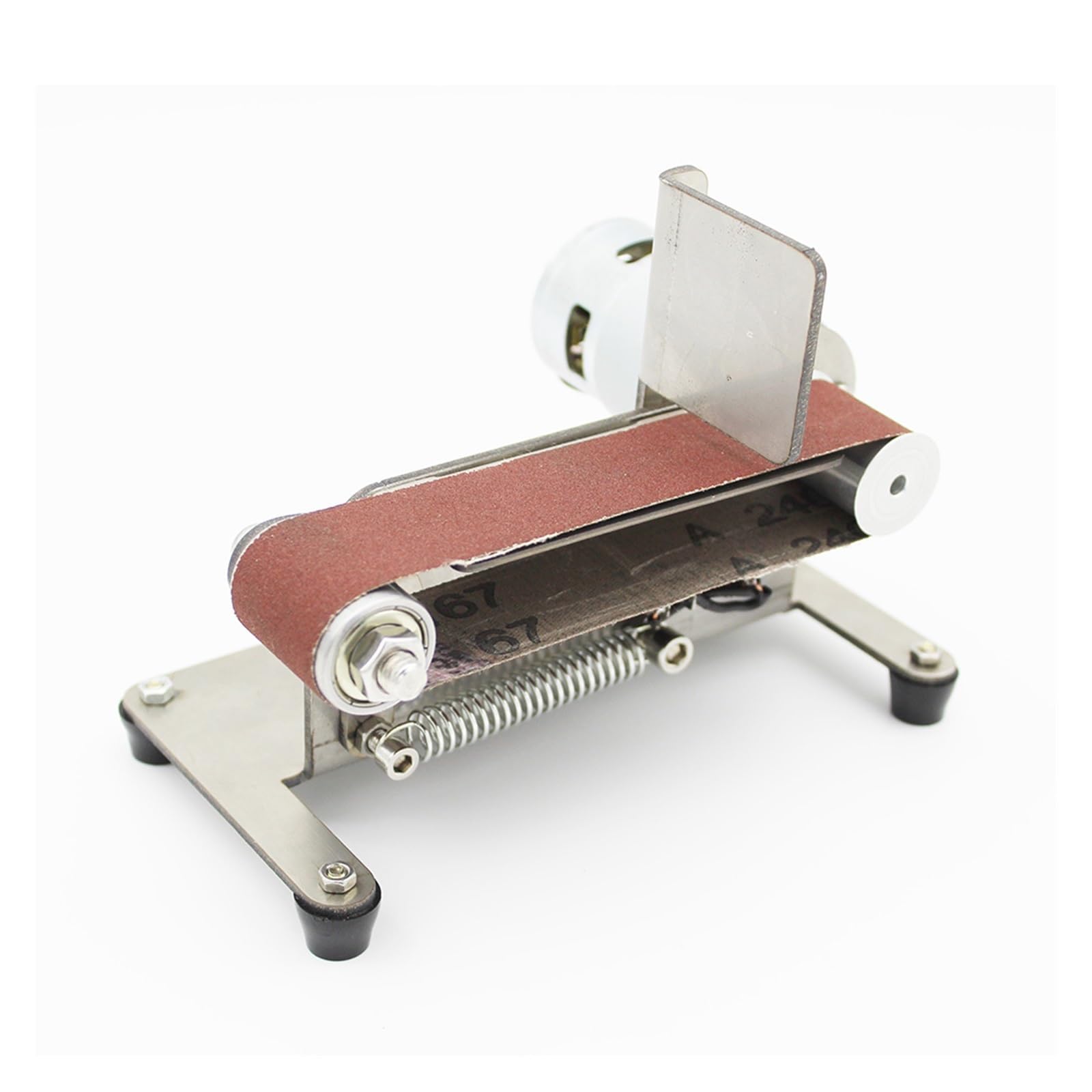 Polerka, szlifierka oscylacyjna, Pozioma szlifierka taśmowa Mini elektryczna szlifierka taśmowa wielofunkcyjna szlifierka DIY szlifierka polerska do szlifowania, polerowania