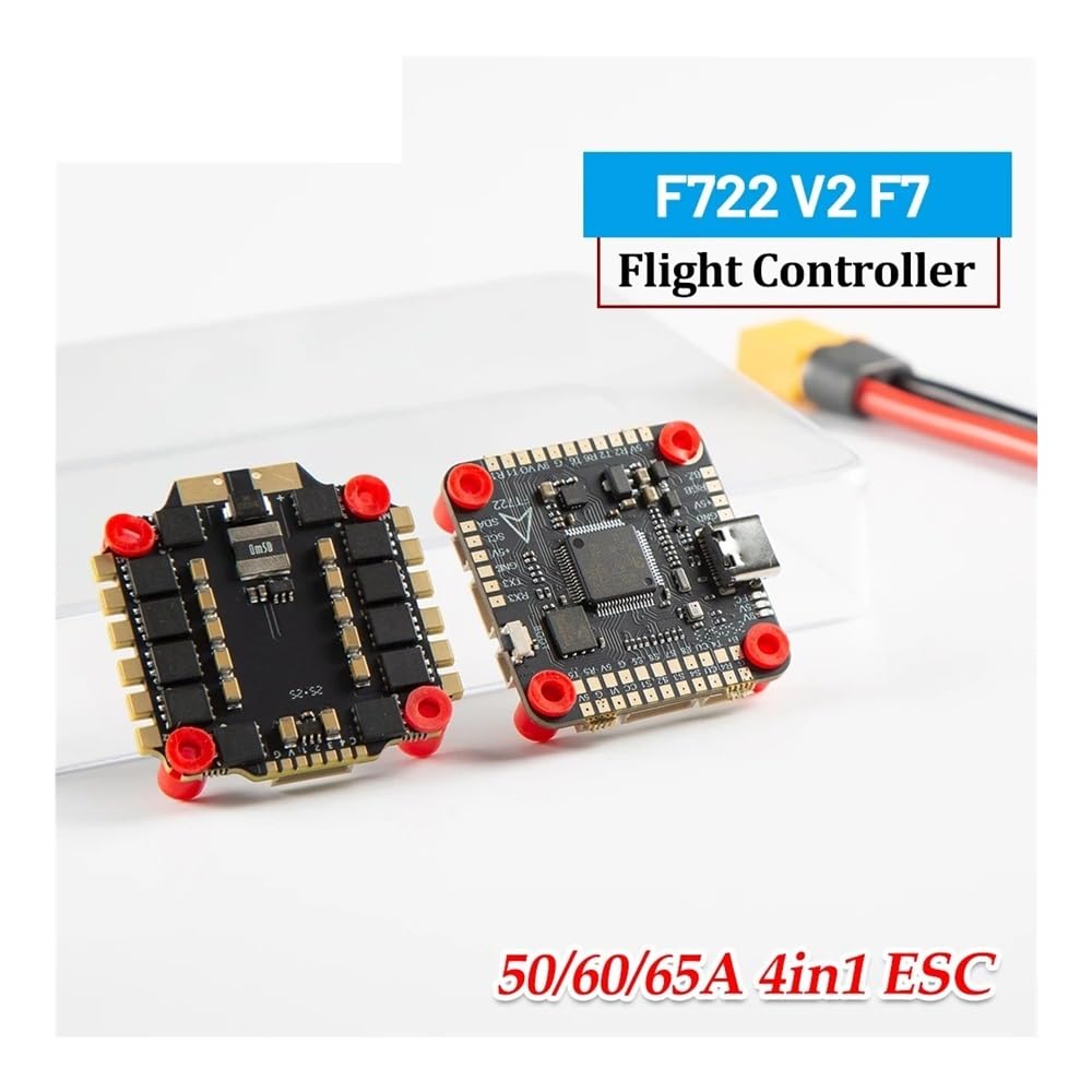 1 pz F722 V2 Stack F7 Flight Controller adatto for fai da te RC FPV Freestyle Racing Drone Quadcopter 3 6S Lipo 50A 60A 65A 4 in 1 BLheli S ESC(F722 50A Stack)