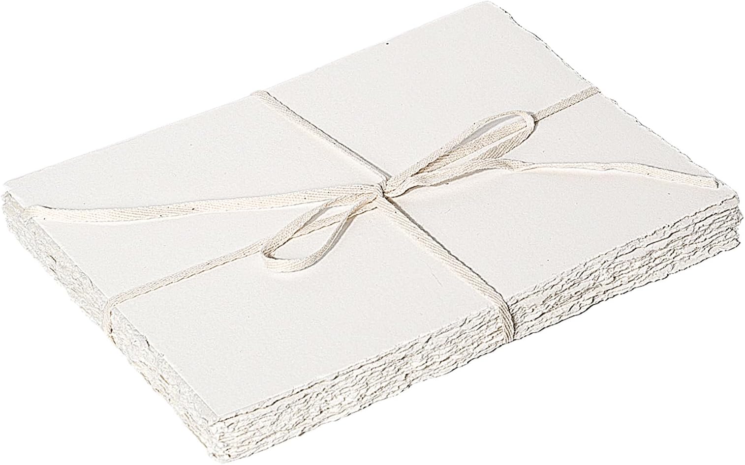 40 Sheets Watercolor Paper 8 x 6in-Deckled Edge Paper 220gsm Cold Press Water Color Paper Bulk Handmade Watercolor Postcards to Paint,White Mixed Media Paper for Watercolor