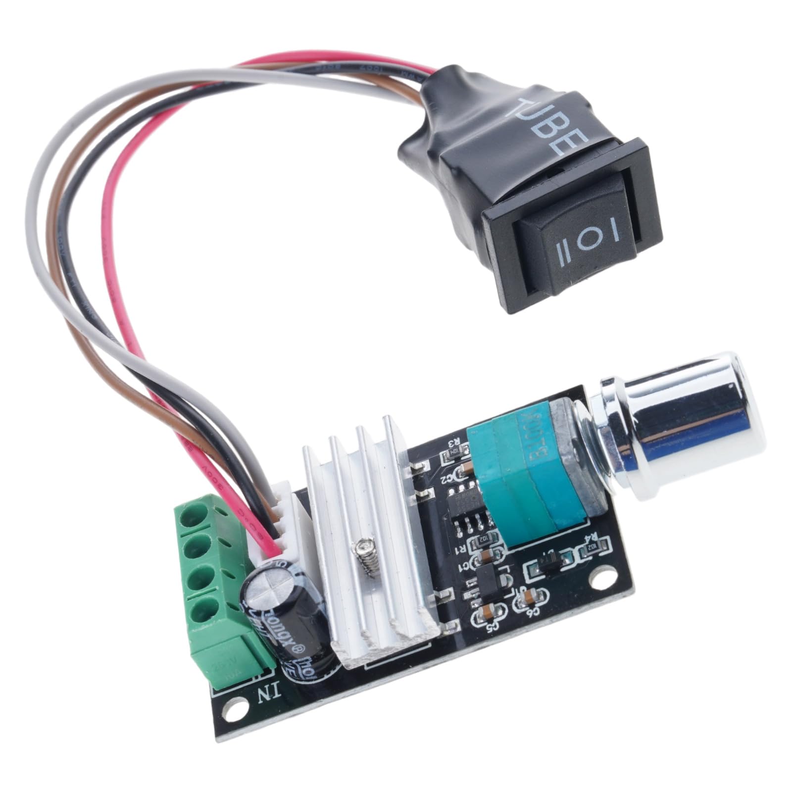 PWMs Motor Speed Regulator for 6V 12V 24V 3A Motors Featuring Knob Control for Forward Reverse and Stop PWMs Motor Controller