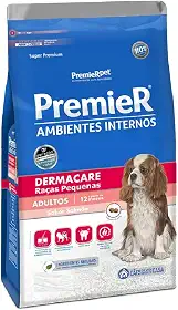 Ração Cães PremieR Ambientes Internos Adultos Dermacare 12kg
