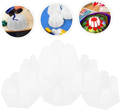 Miniatura 8 de Moldes redondos de silicona para resina de gelatina Multi Slot Verter Cup Paint White Silicone Cup Gel de sílice