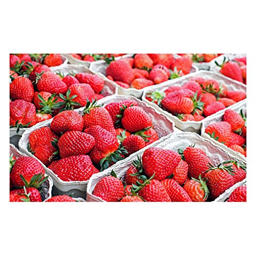 Affiche poster barquettes de fraises grand format B 91x130cm impression haute définition