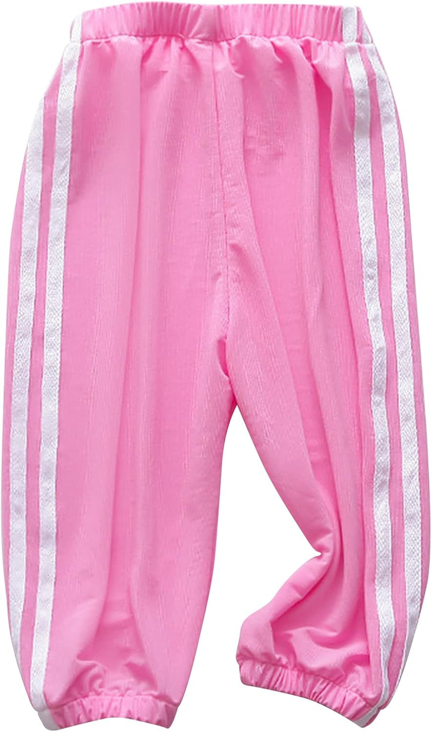 Baby Child Girls Long Bloomers Slub Cotton Casual Harem Pants Trousers