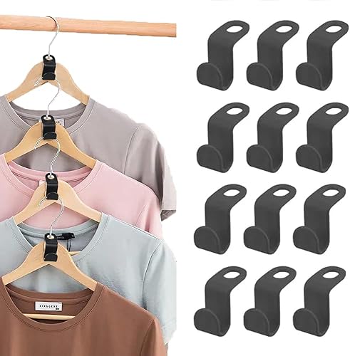 Ganchos de conector para colgar ropa 80 ganchos resistentes para colgar en cascada grosor de 20 libras ahorro de espacio ganchos extensores para