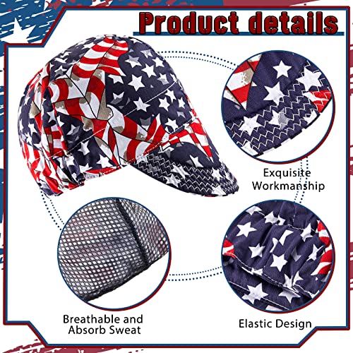4 Pcs Welding Cap Flame Resistant Cotton Welding Hat For Men Women's Welders Caps Sweat Absorption Mesh Hat Liner For Welder Electrician Gas Station, Matched With Most Welding Helmet #TOP3