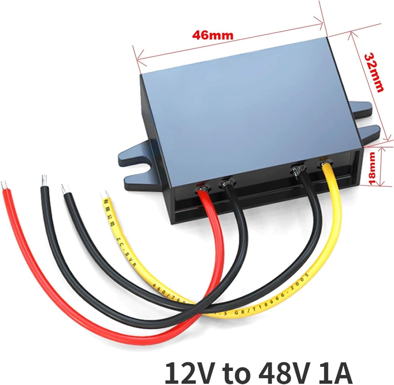 1 Pcs 12v to 48v 12vdc to 48vdc Voltage Stabilizer 1A-15A Output Boost Power Converter DC DC Step Up Converter 12V-48V Car Regulators(12V to 48V 1A)