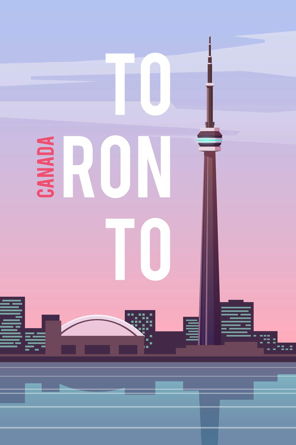 Poster de voyage Toronto déco murale salon moderne 50x70 - 5